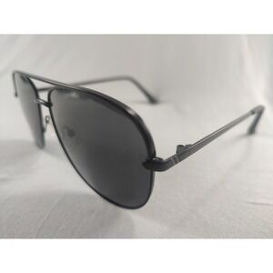 Blenders Eyewear Assertive Style Polarized Matte Black Aviator Sunglasses